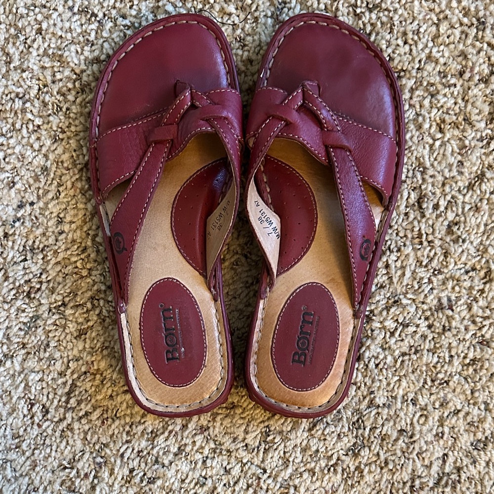 Born Women's Red Slides/Sandals - 7M